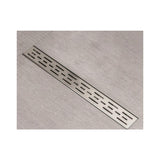 Eco Linear Shower Drain Grill Grid 24" x 3" x 3-1/8" Brushed SS - 188118