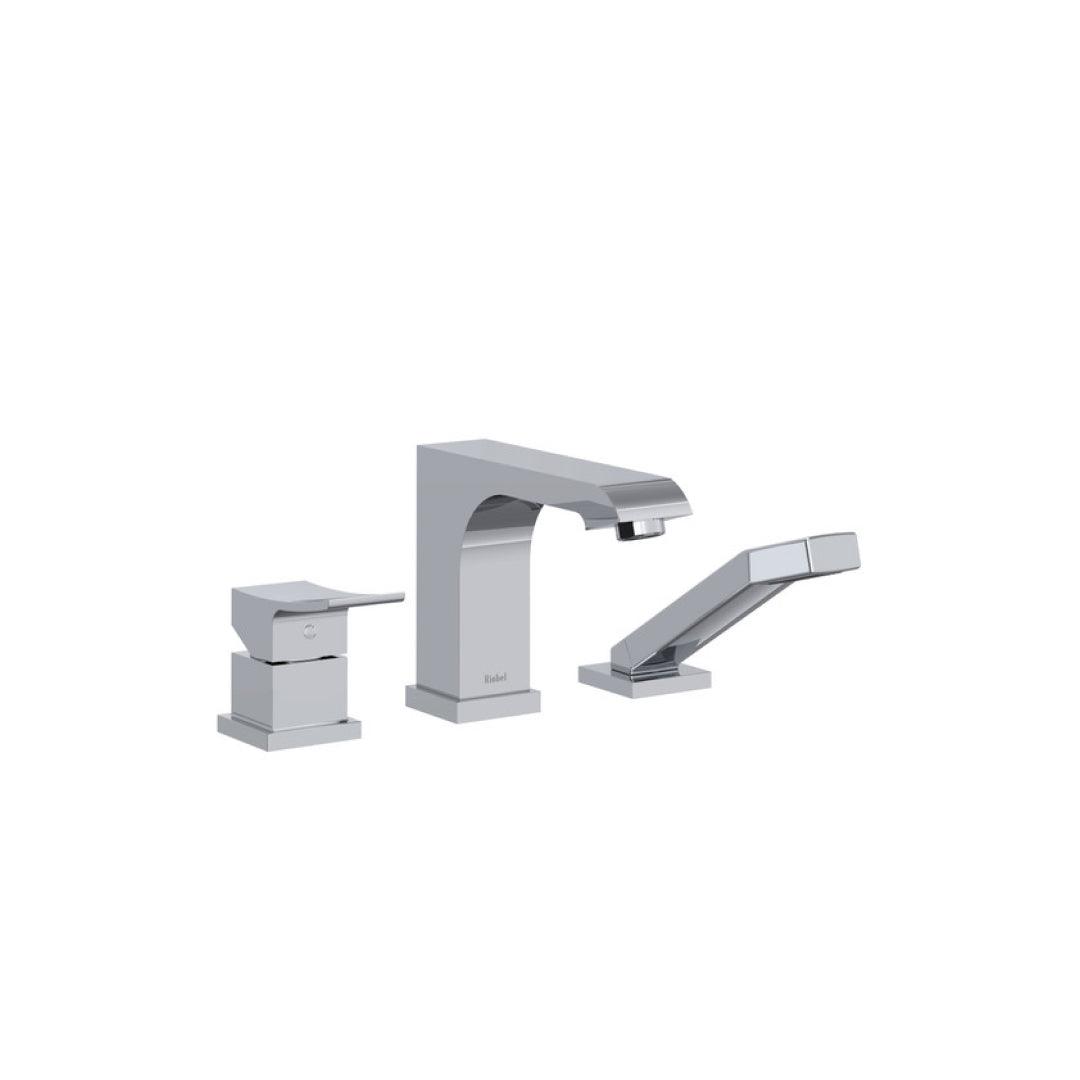 Riobel Zendo 3-Piece Deck-Mount Tub Filler With Hand Shower Trim - TZO10C