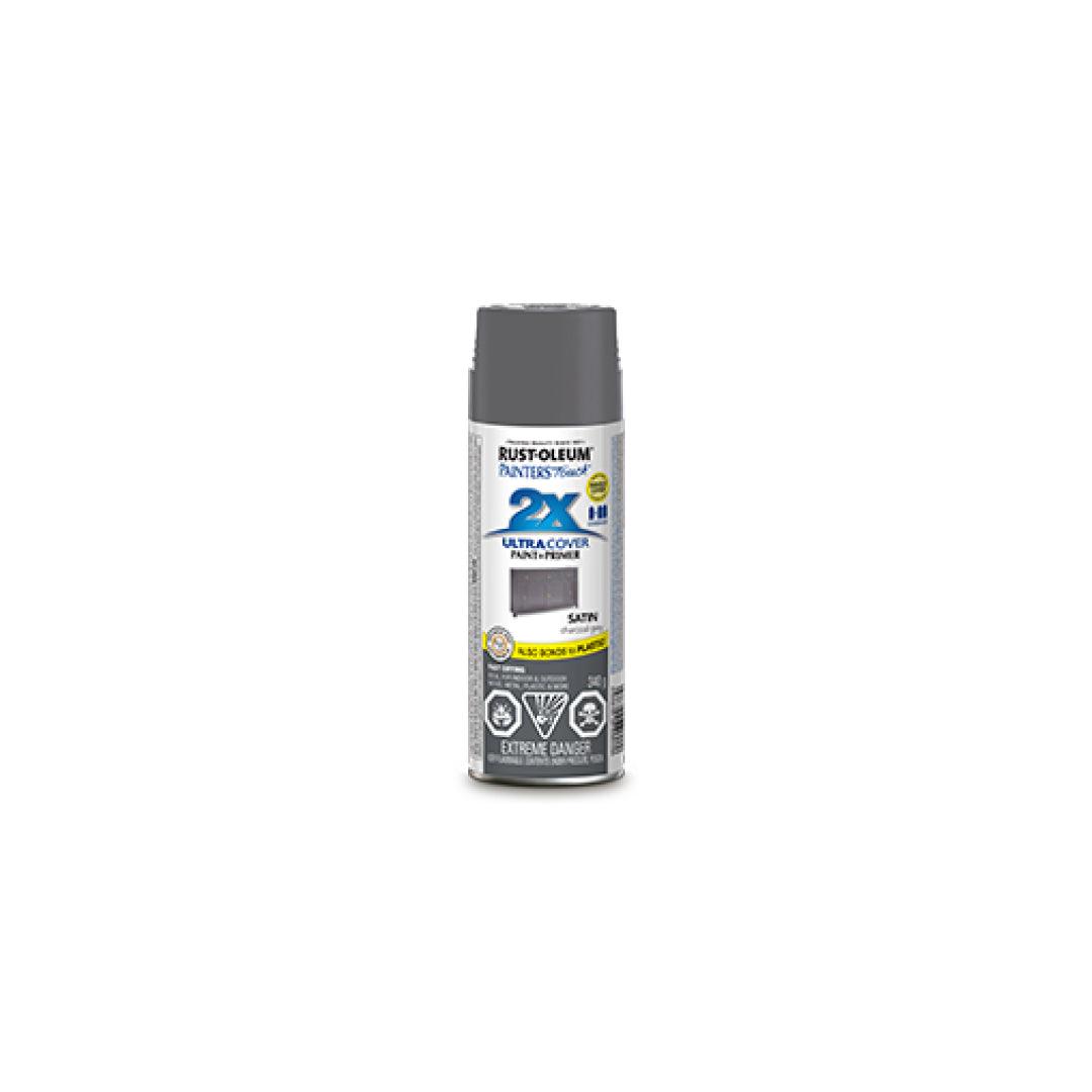 Painter's Touch® 2x Ultra Cover® Spray Paint - Satin Charcoal Grey