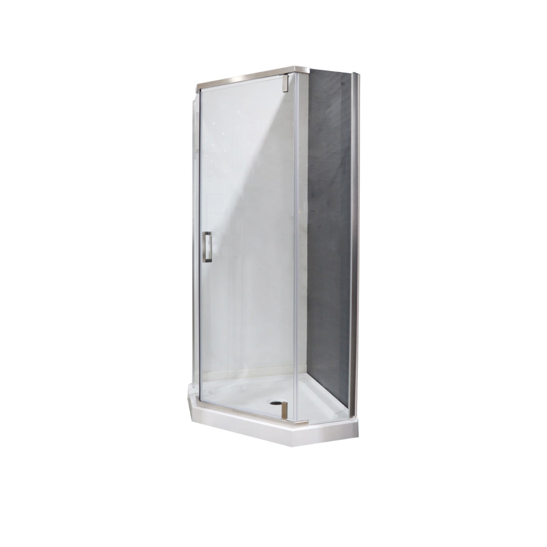 Sliding Glass Shower Door With Tray - HE