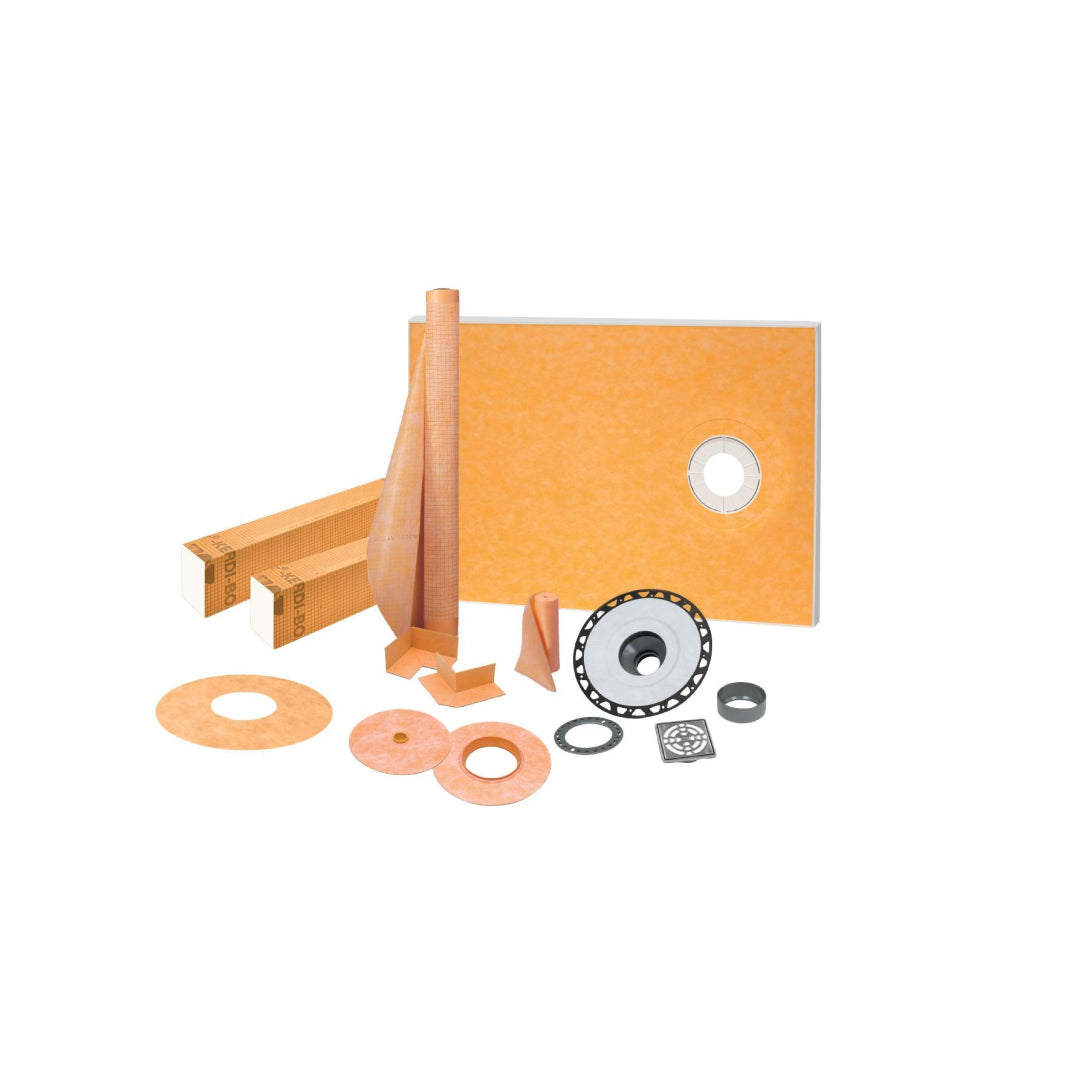 KERDI-SHOWER-KIT-FLG Offset Complete Shower Kit