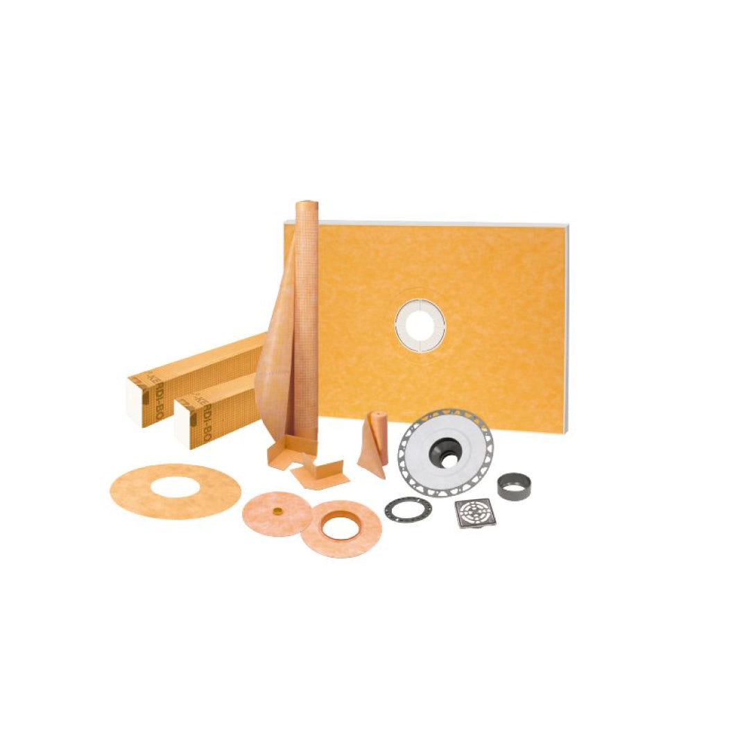 KERDI-SHOWER-KIT-FLG Center Outlet Complete Shower Kit