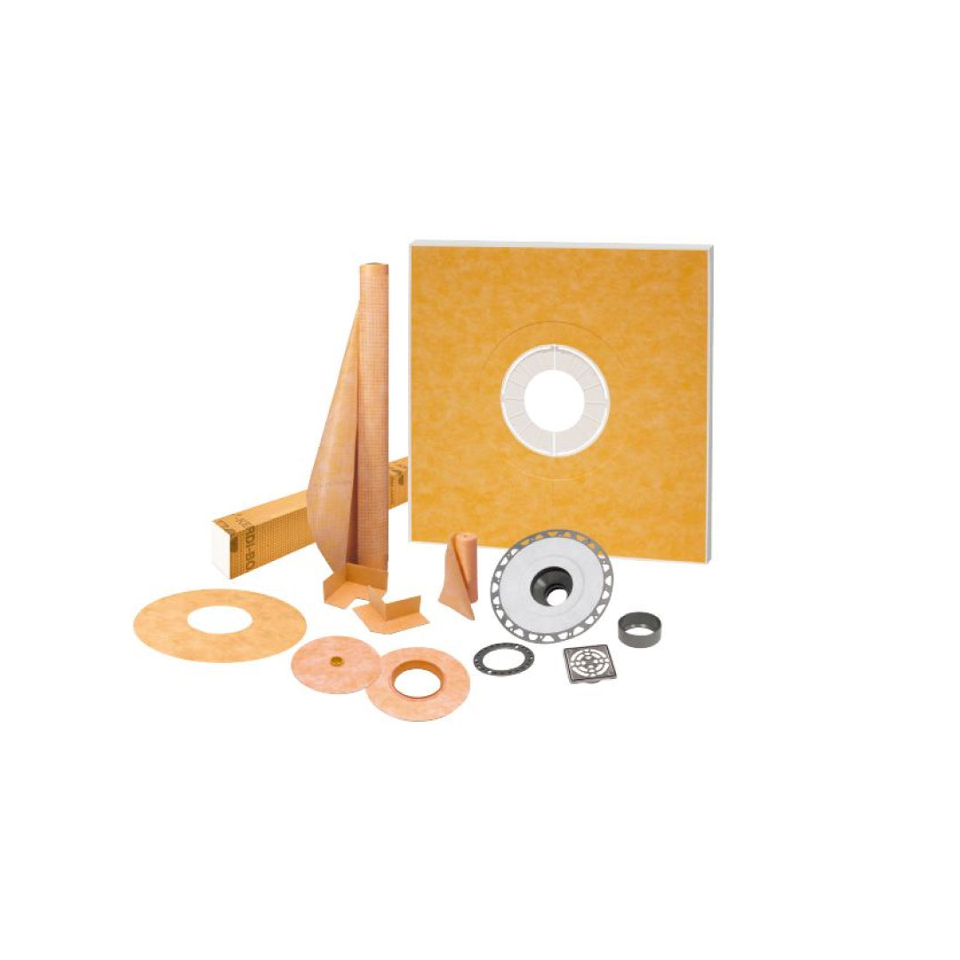 KERDI-SHOWER-KIT-FLG Center Outlet Complete Shower Kit