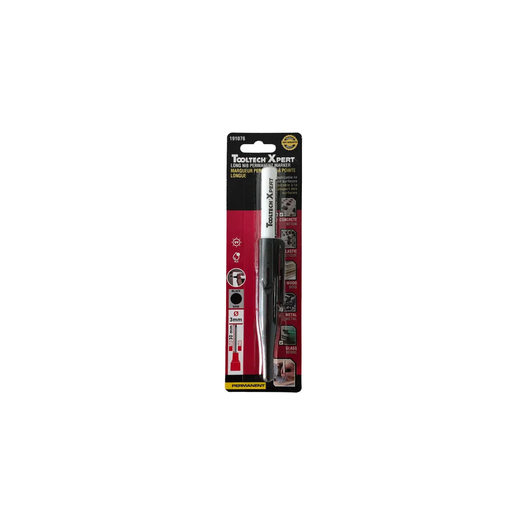 Long Nib Permanent Marker Black Alu Body