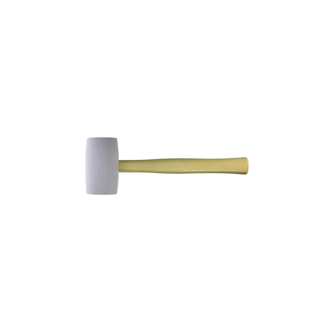 Rubber Mallet With Wooden Handle 160z White