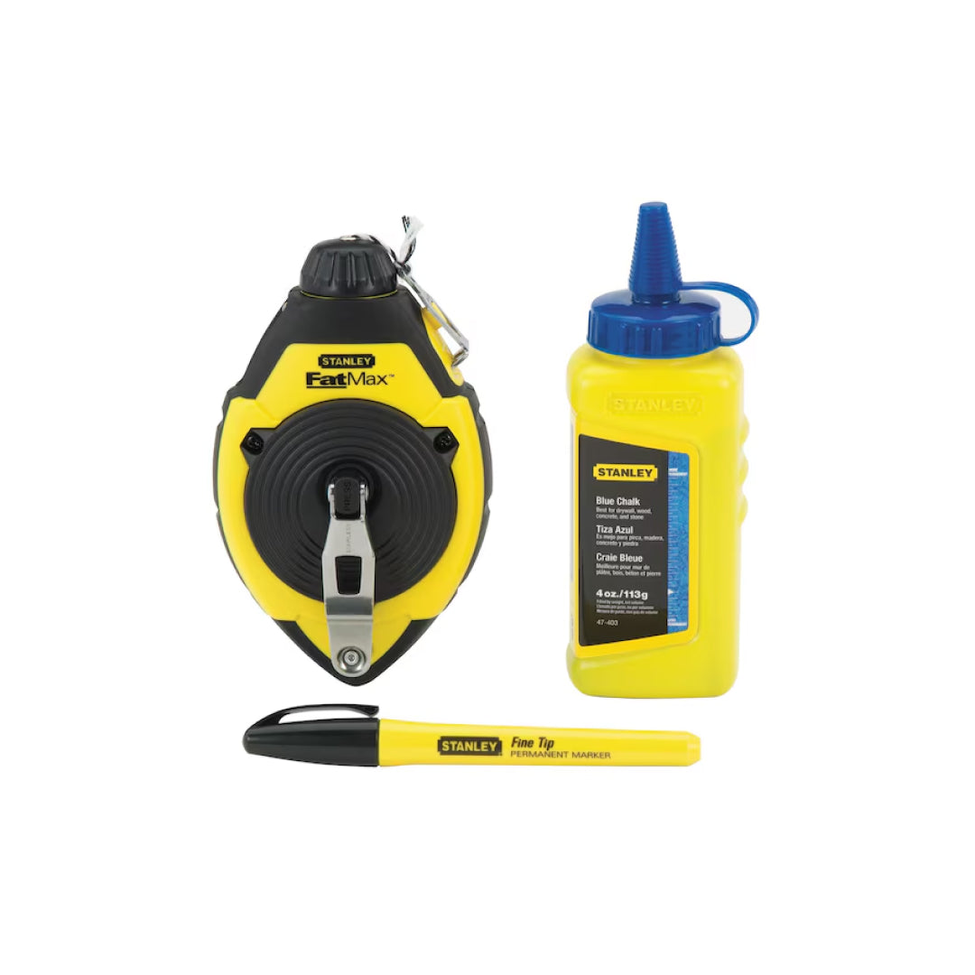 100 ft STANLEY® FATMAX® Chalk Line Reel Kit