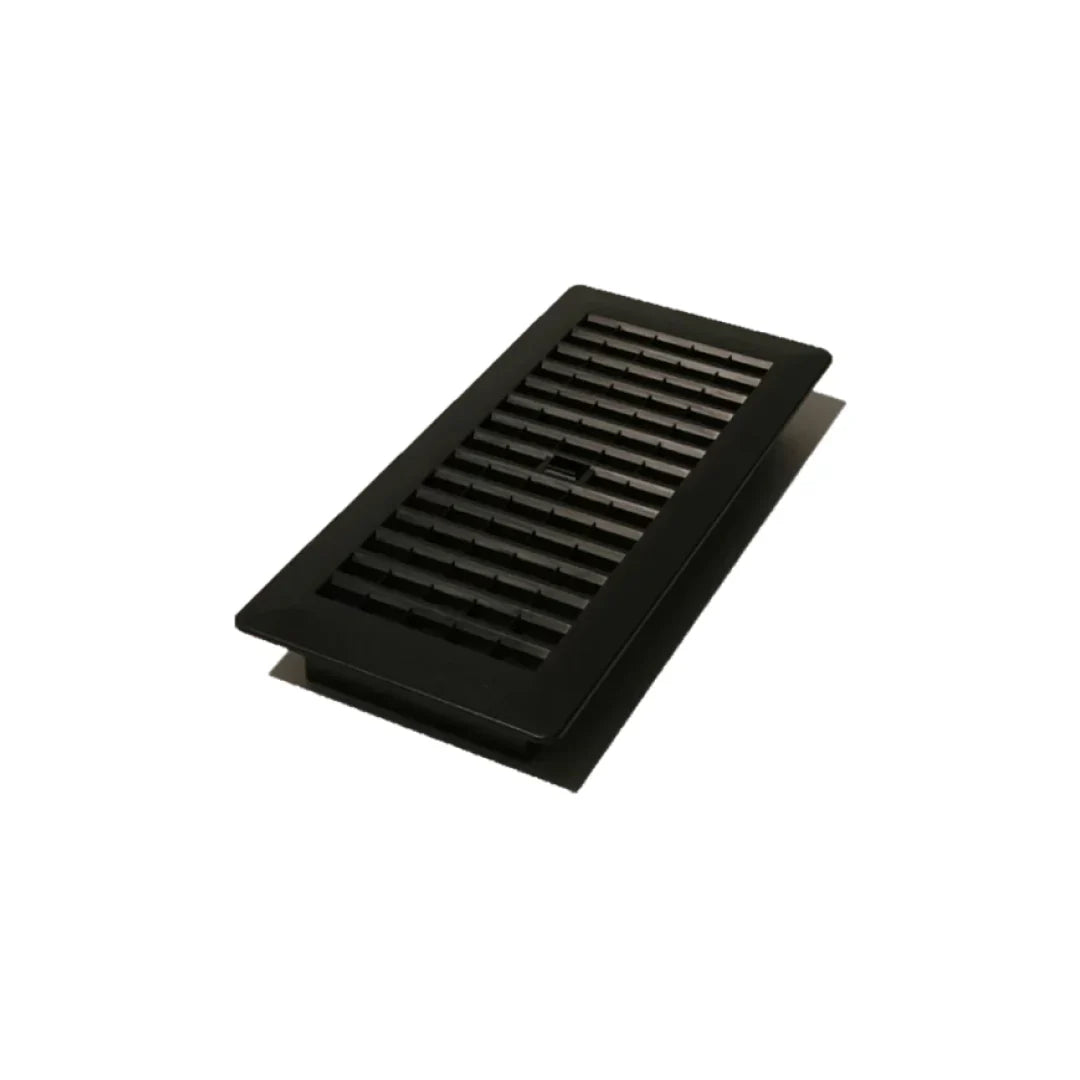 3″x10″ Plastic Floor Register – Black Plastic