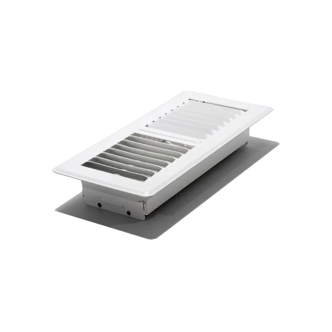 4″x10″ Pro Grates Painted Steel Floor Register – Painted White