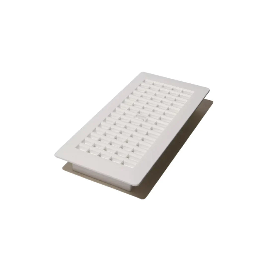 4″x10″ Plastic Floor Register – White Plastic