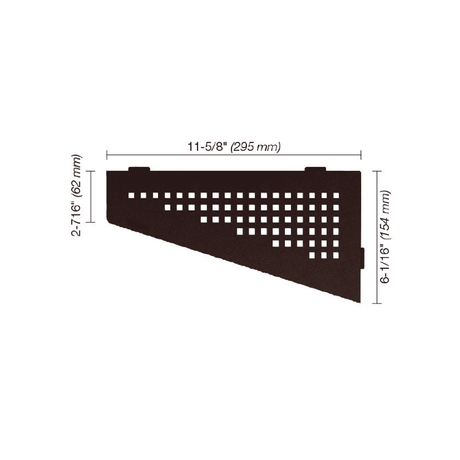 SHELF-E Quadrilateral Corner Shelf Square Design - Besso Floor & Decor