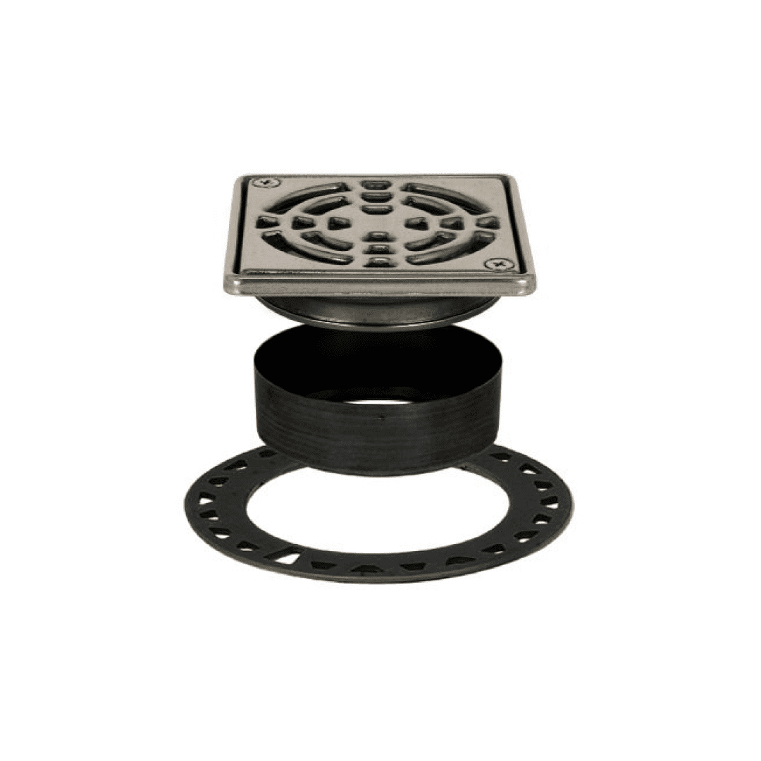 KERDI-DRAIN 4" Point Drain with Integrated Bonding Flange Stainless Steel Classic