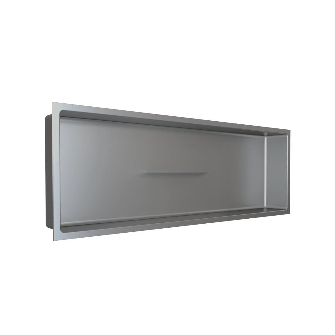 Shower Niche with Central Shelf Stainless Steel 12" x 36"