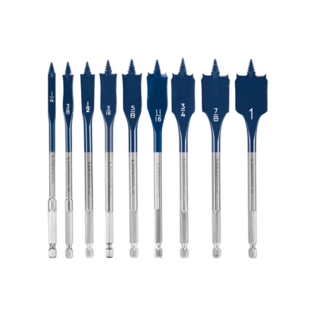 9 pc. Daredevil® Standard Spade Bit Set