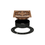 KERDI-DRAIN 4" Point Drain with Integrated Bonding Flange Anodized Aluminum Contour