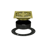 KERDI-DRAIN 4" Point Drain with Integrated Bonding Flange Anodized Aluminum Contour