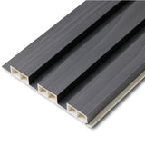 Interior & Exterior Wall Panel 118"L x 7.5"W - GC202 Wood Black