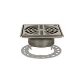 KERDI-DRAIN 6" Point Drain with Integrated Bonding Flange Classic Stainless steel