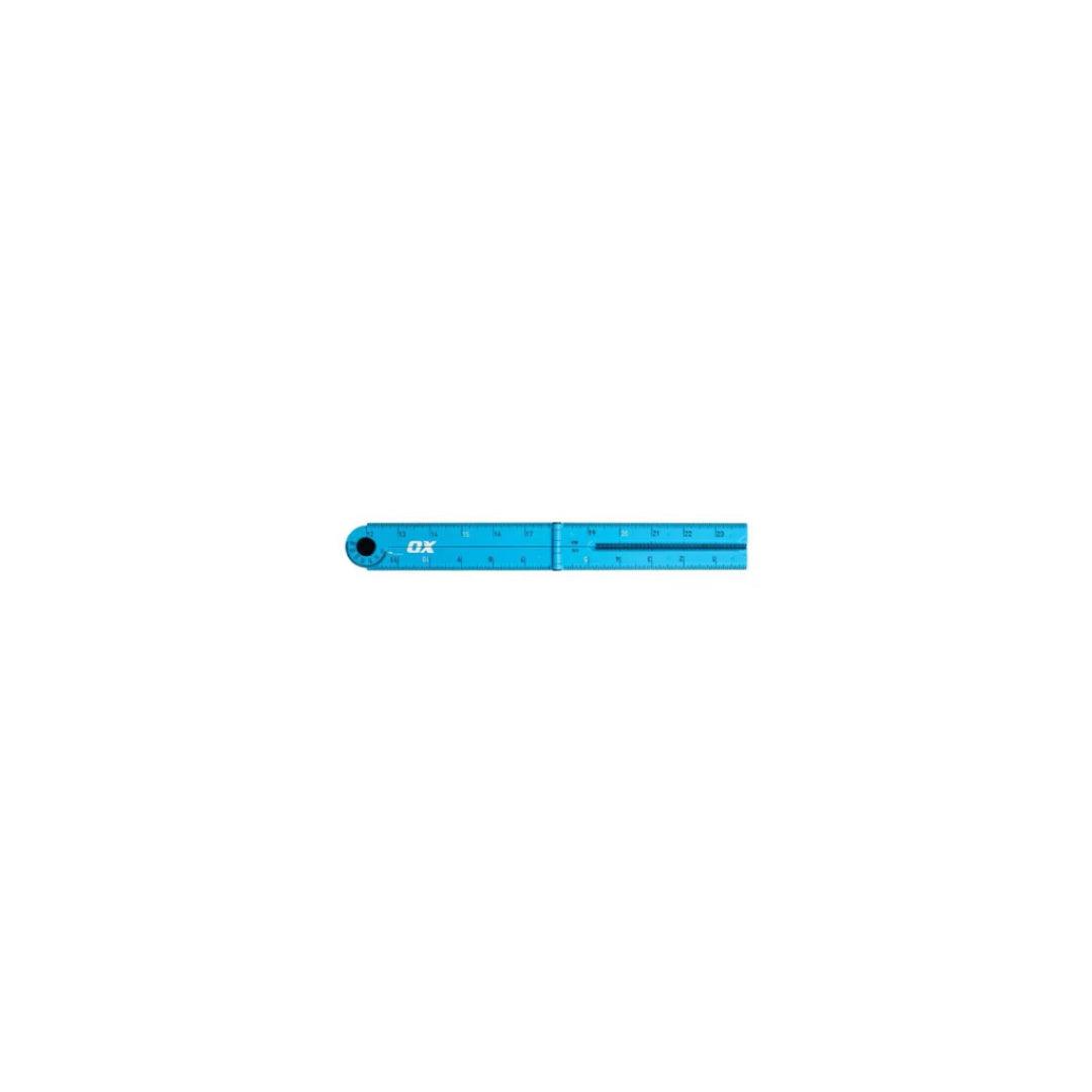 Ox Pro 24-inch Imperial Tuff Rule | Cyan