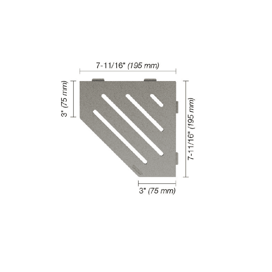 SHELF-E Pentagonal Corner Shelf Wave Design - Besso Floor & Decor