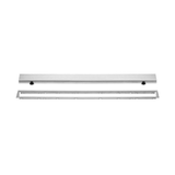 KERDI-LINE 3/4" Height x 1/8"to 9/16"Thick Brushed Stainless Steel Soild(A) Linear Drain Gate Assembly