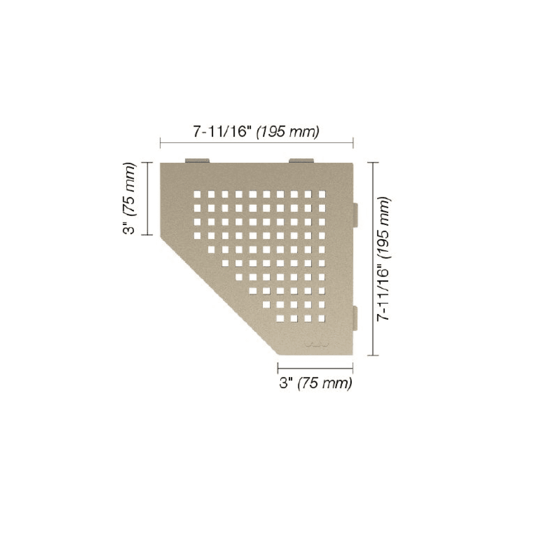 SHELF-E Pentagonal Corner Shelf Square Design - Besso Floor & Decor