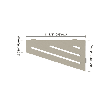 SHELF-E Quadrilateral Corner Shelf Wave Design - Besso Floor & Decor