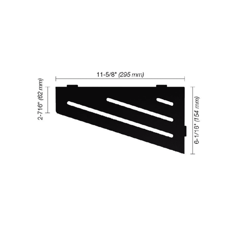 SHELF-E Quadrilateral Corner Shelf Wave Design - Besso Floor & Decor