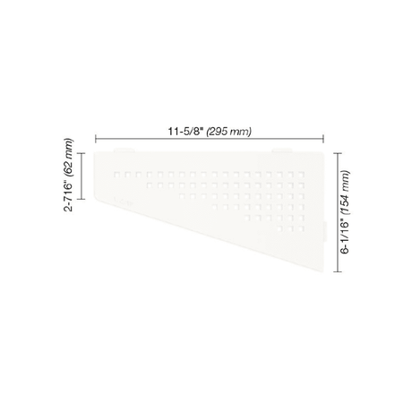 SHELF-E Quadrilateral Corner Shelf Square Design - Besso Floor & Decor