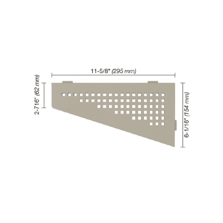 SHELF-E Quadrilateral Corner Shelf Square Design - Besso Floor & Decor