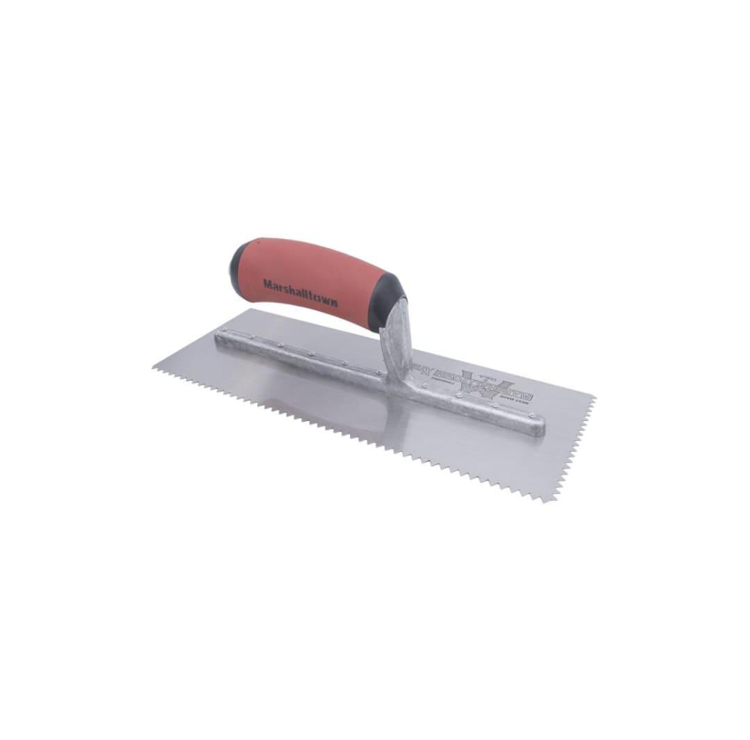 11" X 4-1/2" X 3/16" V-Shaped DuraSoft® Notched Trowel