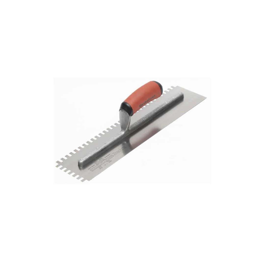 16" x 4" Square DuraSoft® Two-Sided Notched Trowel