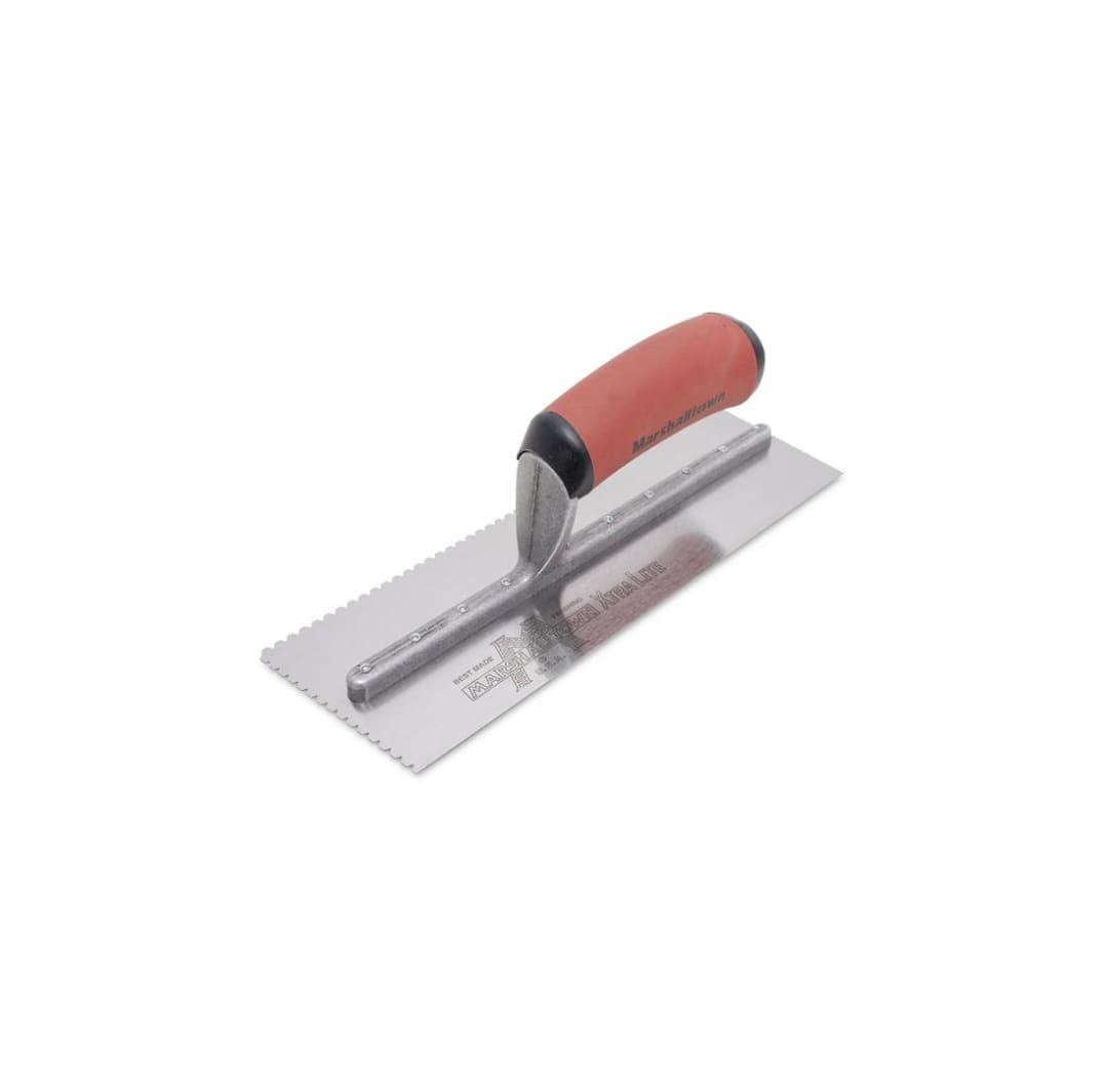 10-1/2" X 3-3/8" V-Shaped DuraSoft® Narrow Notched Trowel