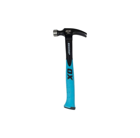 Ox Trade Fiberglass Handle Straight Claw Hammer 16oz - Besso Floor & Decor