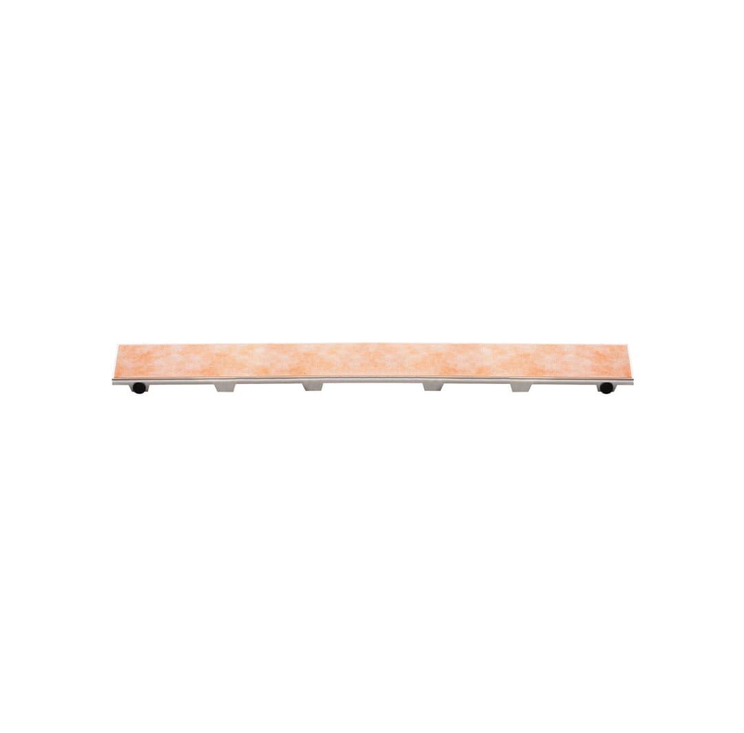 KERDI-LINE  2" Width Tile Grate for Off-set Outlet Channel Body Linear Drain Gate Assembly