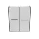 Stainless Steel Glass Sliding Shower Door - AC