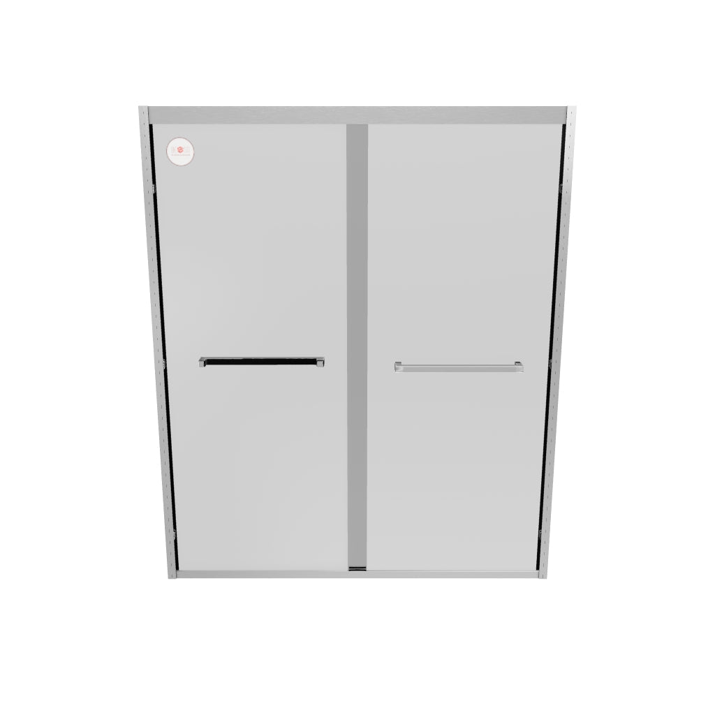 Stainless Steel Glass Sliding Shower Door - EC