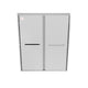Stainless Steel Glass Sliding Shower Door - EC