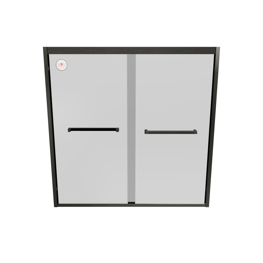 Chrome Stainless Steel Glass Sliding Shower Door - E