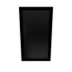 Flat Framed Rectangular Bathroom Vanity Mirror in Black