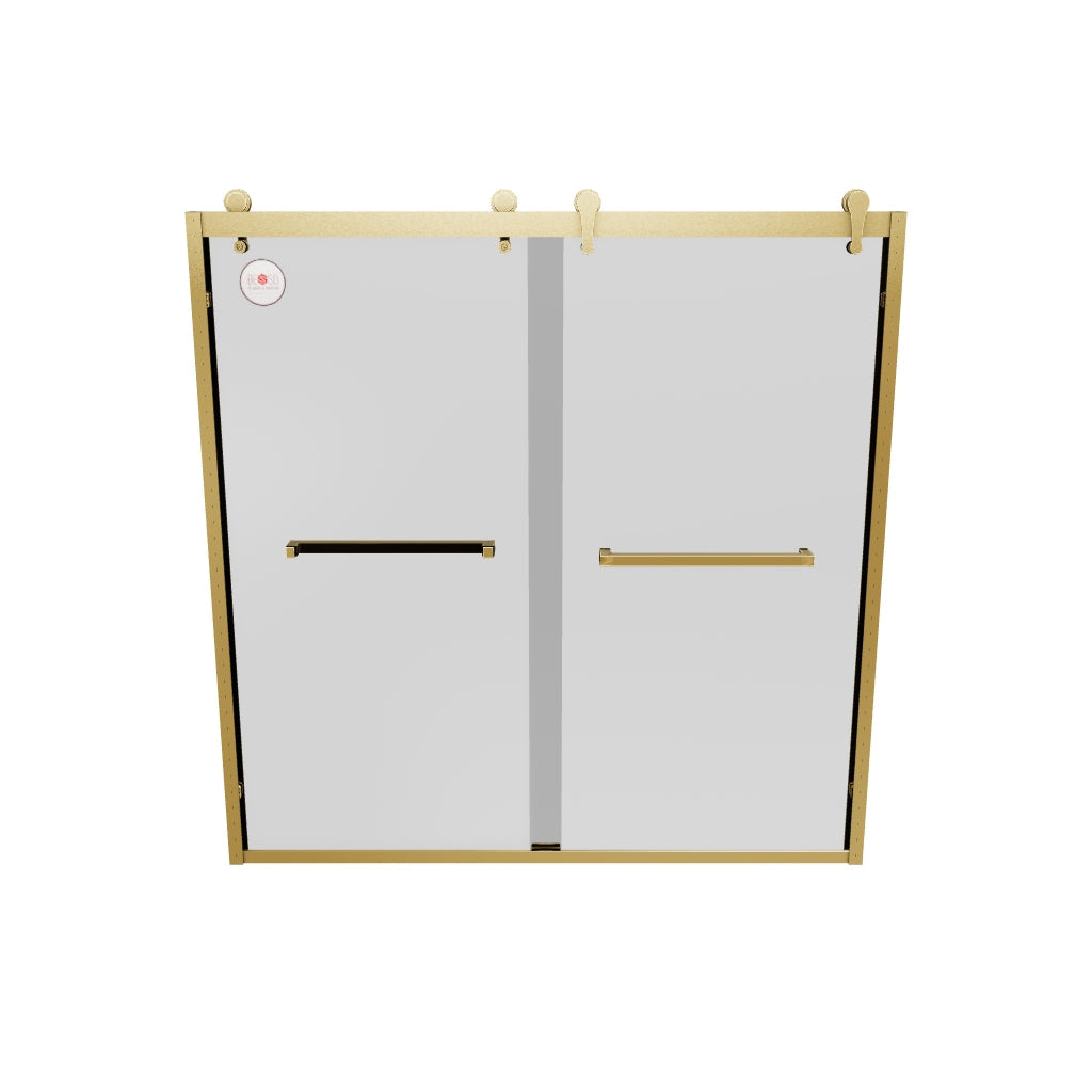 Stainless Steel Sliding Glass Shower Door - AMG
