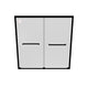 Stainless Steel Sliding Glass Shower Door - EB