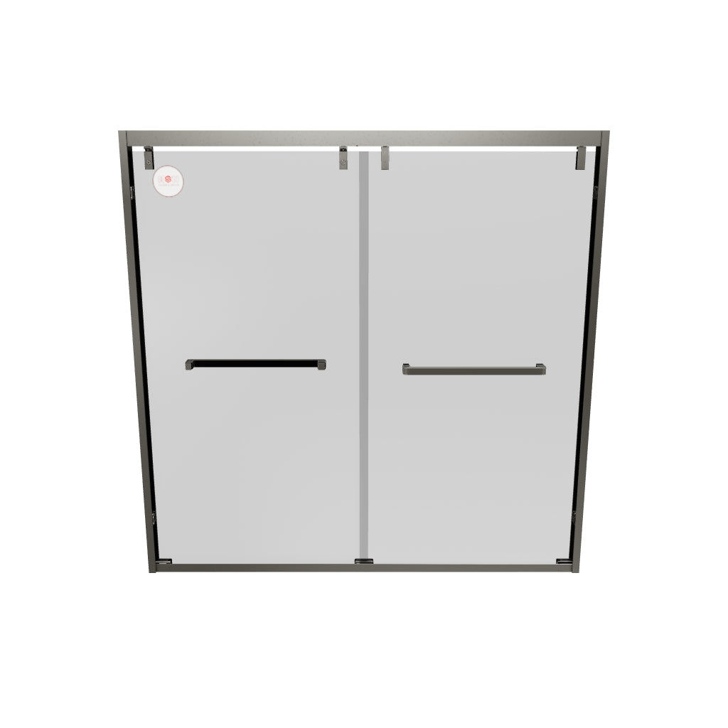 Stainless Steel Sliding Glass Shower Door - H