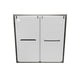 Stainless Steel Sliding Glass Shower Door - H