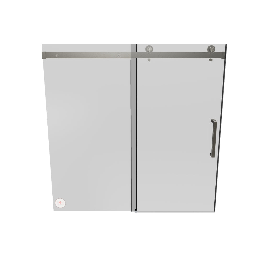 Stainless Steel Glass Sliding Shower Door - C