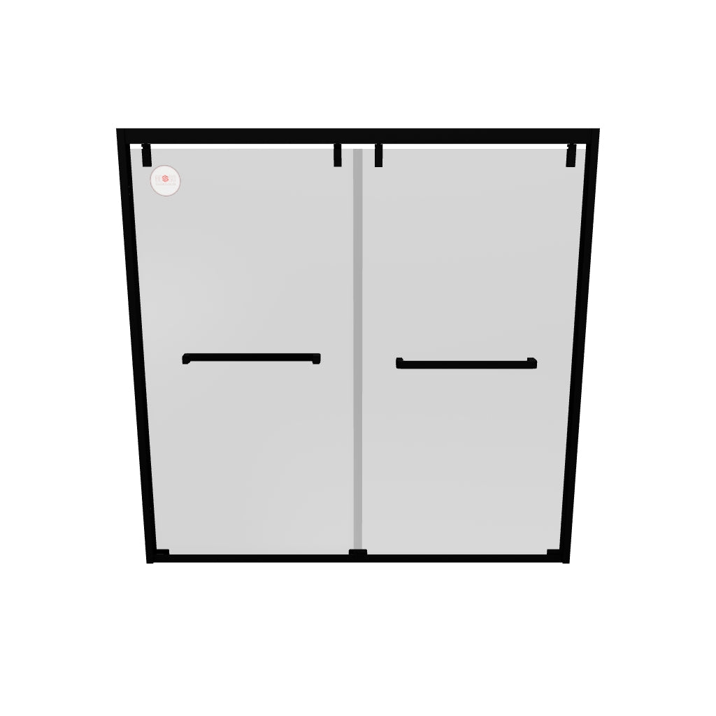 Stainless Steel Sliding Glass Shower Door - HB