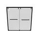 Stainless Steel Sliding Glass Shower Door - HB