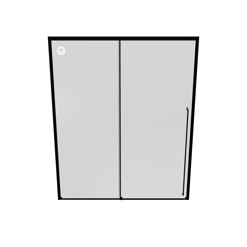 Stainless Steel Sliding Glass Shower Door - KB
