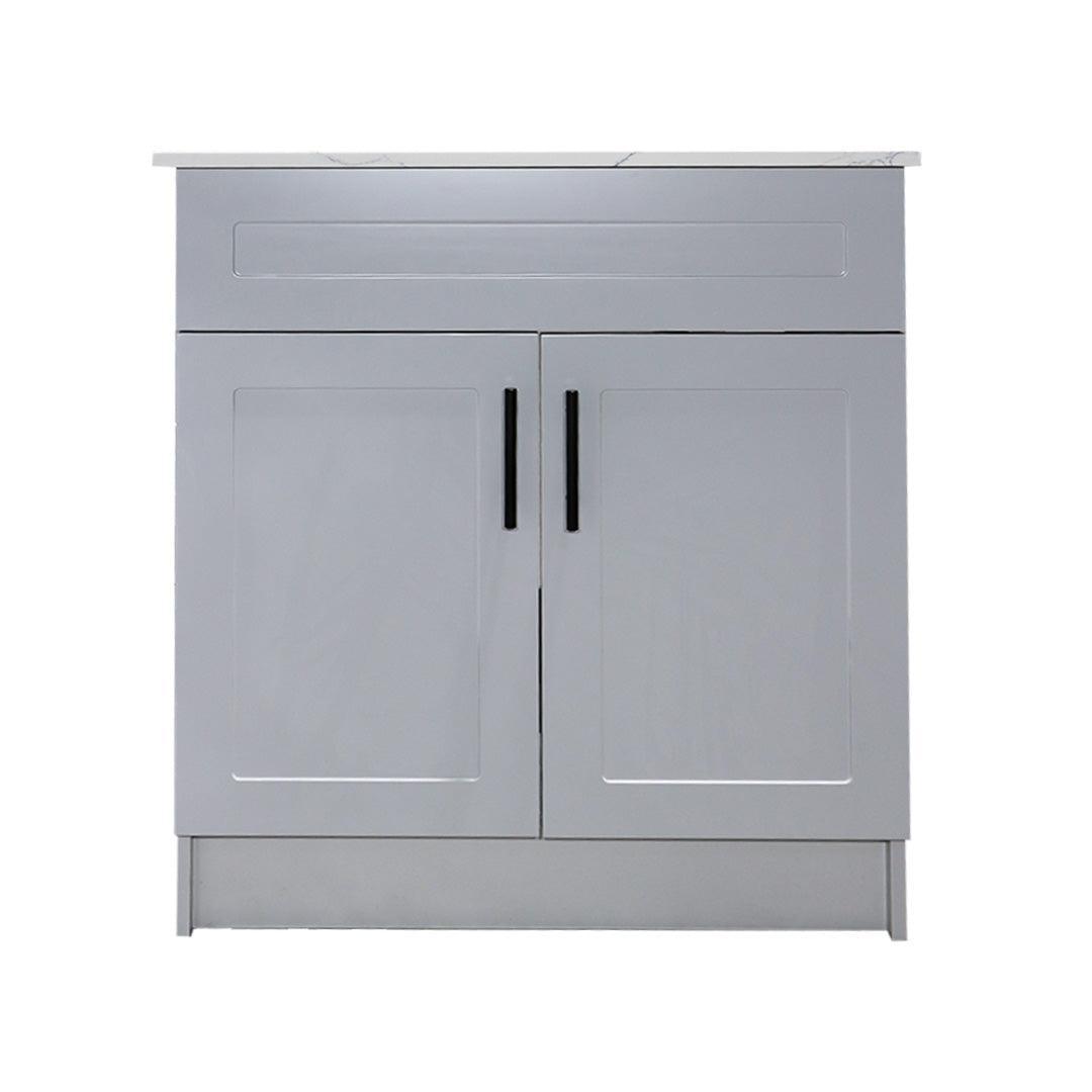 30" Grey MDF Vanity Base Without Drawer - TESCO Building Supplies 