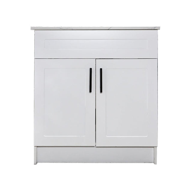 30" White MDF Vanity Base Without Drawer - TESCO Building Supplies 