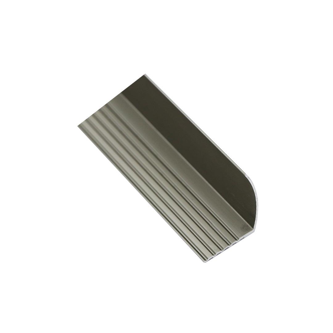 Aluminum Stair Nosing in Titanium 1-1/4" X 108" - SN108T